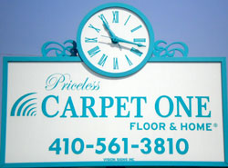 Priceless Carpet MD Sign
